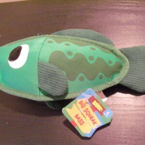 Bark Vibrant Green Fish Dog Toy